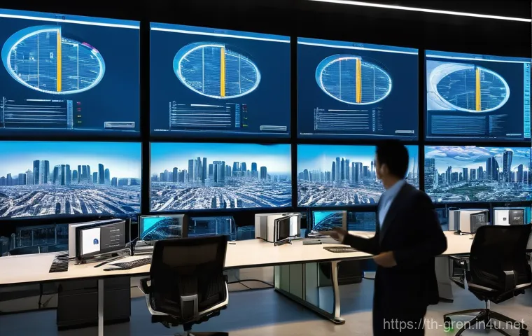 친환경 건축과 데이터 분석 기술 - **Prompt:** A futuristic, multi-story "Green Building" in a vibrant Southeast Asian urban setting, p...